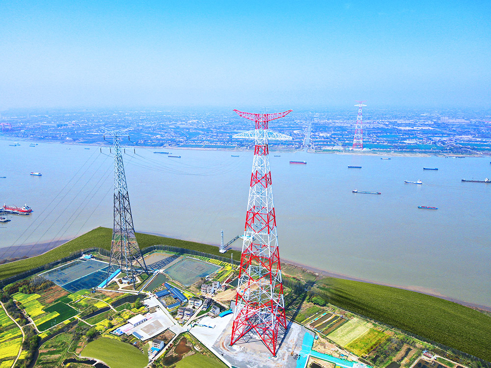 Zhoushan Large Span Transmission Tower 385 meters